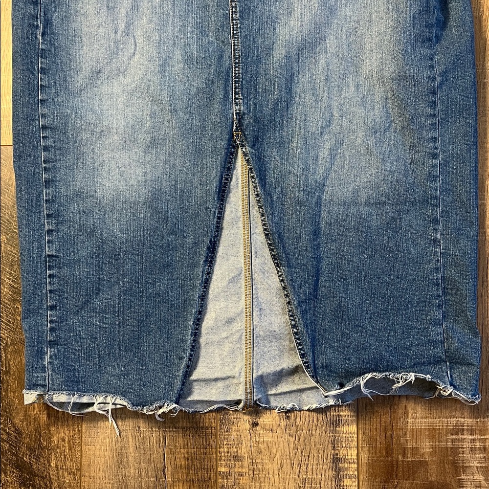 Torrid Plus Midi Denim Long Front Split Jean Skir… - image 3